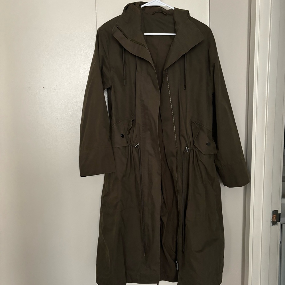 Olive Green COS Hooded Anorak